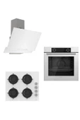 Ferre Pure Cs Serisi Beyaz Ankastre Set ( D064 - Cs206 - Xe61cb ) - 1