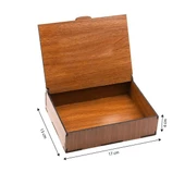 Sevdiklerinize Özel Ahşap Hediye Kutusunda 4 Adet Karam Gurme Bitter Çikolatalı ( Seni Seviyorum Yazılı ) thumbnail 4