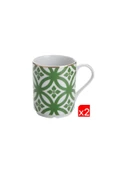 Porland Morocco Desen Yeşil Kupa 340cc 2 Lİ 04AP018891 - 1