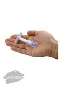 WUVERA Kapı Kolu Stoperi Beyaz 8 Cm Metal Kapı Tamponu Durdurucu Tutucu Tutacağı Kapı Stopu Silikonlu - 3