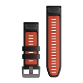 Garmin Quickfit 26 mm Yedek Kayış - Siyah Kırmızı - 2