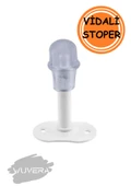 WUVERA Kapı Kolu Stoperi Beyaz 8 Cm Metal Kapı Tamponu Durdurucu Tutucu Tutacağı Kapı Stopu Silikonlu - 1