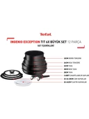 Tefal Ingenio Exception Titanyum 6X 12 Parça Büyük Tava Tencere Seti - 2