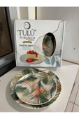 ERGENÇLERZÜCCACİYE Tulu Dijital Baskılı 7 Parça Porselen Pasta Seti - 1