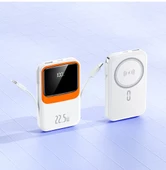 Manyetik Hızlı Şarj Güç Banka 10000mAh Taşınabilir Led Ekranlı Kablosuz  Magsafe Güç Bankası thumbnail 1