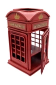 Metal Londra Telefon Kulübesi Kalemlik ve Resim Çerçevesi 17cm - 8