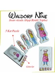 Ankebut Waldorf Nine İnsan Vücudu Renkli Ahşap Yapboz Yaşam Döngüsü - 1