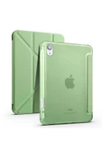 Apple Ipad Air 1 9.7" Uyumlu Kılıf Kalem Bölmeli Trifolding Silikon - 1