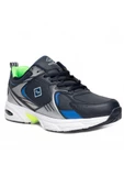 Best Of 522-24 Deri Erkek Sneaker Lacivert Saks - 1