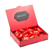 Sevdiklerinize Özel Kırmızı Ahşap Hediye Kutusunda 40 Adet Ülker Napoliten Çikolata ( Beni Affet Yazılı ) thumbnail 1