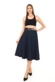 SORALLİNE KADIN KIŞLIK  KLOŞ ETEK 780 LACİVERT - 1