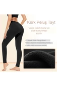Trade Bazaar İçi Kürk Peluşlu Kışlık Termal Sıcacık Tutan Kadın Peluş Tayt - 4