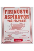 Nisa Fırınüstü Kağıt Aspiratör Yağ Filtresi Bez Filitre 5 Adet 35x56 Cm Her Markaya Uygundur - 1
