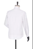 Beyaz Uzun Kol Filafil Sert Yaka  Slim Fit Dar Kesim Basic Gömlek 1004225008 - 6