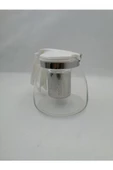 Çelik Süzgeçli Cam Demlik 900 Ml. Royaleks-8882 - 1