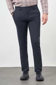 Koyu Lacivert Pamuklu Yandan Cepli Casual Slim Fit Chino Pantolon 1003245162 thumbnail 1