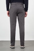 Koyu Antrasit Düz Armürlü Pamuklu Yan Cep Comfort Fit Casual Pantolon 1003245164 thumbnail 5