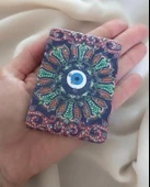 Ayna Makyaj Aynası Cep Model Nazar Kötü Göz Kovucu El Aynası - 2