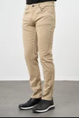 Koyu Bej Pamuklu 5 Cep Casual Slim Fit 5 Cep Pantolon 1003245319 - 3
