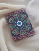 Ayna Makyaj Aynası Cep Model Nazar Kötü Göz Kovucu El Aynası - 1