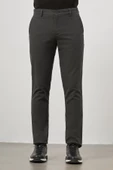 Koyu Antrasit Esnek Yandan Cepli Casual Slim Fit Chino Pantolon 1003245108 thumbnail 1