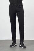 Siyah Düz Cord Pamuklu 5 Cep Slim Fit Casual Denim Pantolon 1023245250 - 3