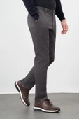 Koyu Antrasit Düz Armürlü Pamuklu Yan Cep Comfort Fit Casual Pantolon 1003245164 thumbnail 2
