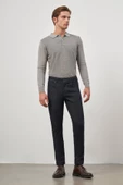Koyu Lacivert Düz Gabardin Slim Fit Casual Denim Pantolon 1023245152 thumbnail 3