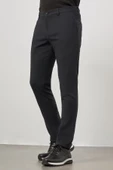 Koyu Lacivert Esnek Yandan Cepli Casual Slim Fit Chino Pantolon 1003245108 thumbnail 4