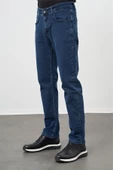 Lacivert Gabardin %100 Pamuk 5 Cep Comfort Fit Rahat Kesim Casual Denim Pantolon 1023235164 - 3