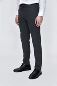 Füme Gabardin Yan Cepli Slim Fit Dar Kesim Casual Pantolon 1003225177 thumbnail 3
