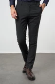 Siyah Esnek Yandan Cepli Casual Slim Fit Chino Pantolon 1003245108 thumbnail 5