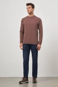 Toprak Örme Bisiklet Yaka Pamuklu Casual Slim Fit Dar Kesim Sweatshirt 1013245150 thumbnail 2