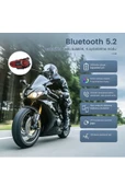 RGB Modlu Bluetooth Motosiklet Kulaklık 5.2 Bluetooth Interkom  Kask Kulaklik thumbnail 2