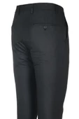 Siyah Gabardin Yan Cepli Slim Fit Dar Kesim Basic Pantolon 1003220013 - 3