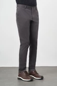 Koyu Antrasit Düz Armürlü Pamuklu Yan Cep Comfort Fit Casual Pantolon 1003245164 thumbnail 1