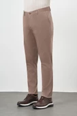 Bej Düz Armürlü Pamuklu Yan Cep Comfort Fit Casual Pantolon 1003245164 thumbnail 3