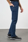 Lacivert Gabardin %100 Pamuk 5 Cep Comfort Fit Rahat Kesim Casual Denim Pantolon 1023235164 - 4