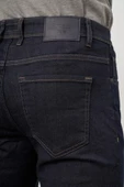 Koyu Lacivert Düz Gabardin Slim Fit Casual Denim Pantolon 1023245152 thumbnail 8