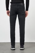 Siyah Düz Gabardin Pamuklu 5 Cep Slim Fit Casual Denim Pantolon 1023245155 thumbnail 5