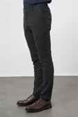 Siyah Esnek Yandan Cepli Casual Slim Fit Chino Pantolon 1003245108 thumbnail 3