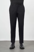 Siyah Düz Armürlü Pamuklu Yan Cep Comfort Fit Casual Pantolon 1003245164 - 2