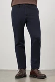 Koyu Lacivert Pamuklu Yandan Cepli Casual Comfort Fit Chino Pantolon 1003245155 thumbnail 5