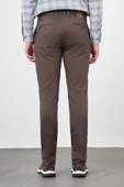 Koyu Camel Pamuklu Yandan Cepli Casual Slim Fit Chino Pantolon 1003245163 thumbnail 5