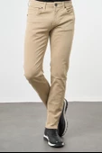 Koyu Bej Pamuklu 5 Cep Casual Slim Fit 5 Cep Pantolon 1003245319 - 2