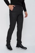 Siyah Comfort Fit Rahat Kesim Klasik Pantolon 1003225158 - 4