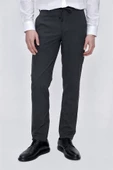 Füme Gabardin Yan Cepli Slim Fit Dar Kesim Casual Pantolon 1003225177 thumbnail 1