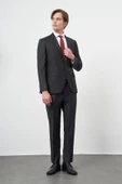 Siyah Düz Mono Yaka 6 Drop Comfort Fit Classic Takım Elbise 1001245171 - 2