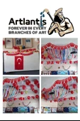 Okul Sınıf Süsü 7 Çeşit 1 Paket Çıtalı Bayrak Bayraklı Balon Atatürklü Balon İpli Bayrak Flamalı Bayrak 29 Ekim 23 Nisan - 5