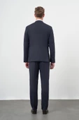 Koyu Lacivert Düz Mono Yaka 6 Drop Comfort Fit Classic Takım Elbise 1001245167 thumbnail 5